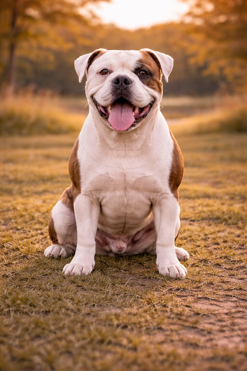 Foto van een Amerikaanse Bulldog