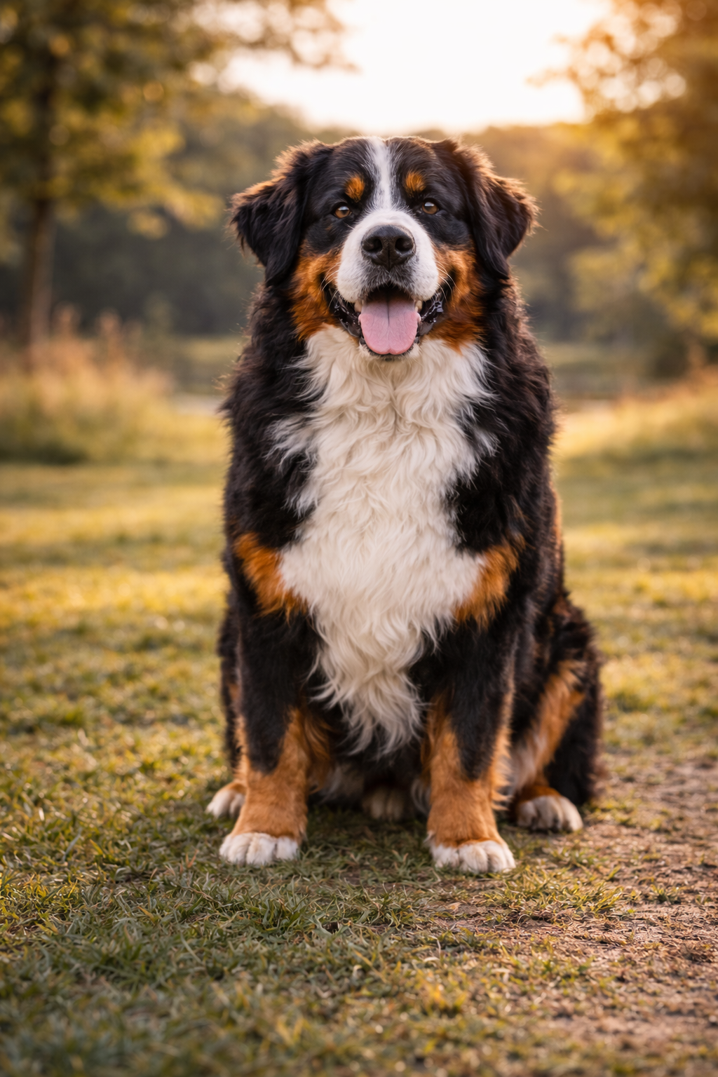 Foto van een Berner Sennenhond