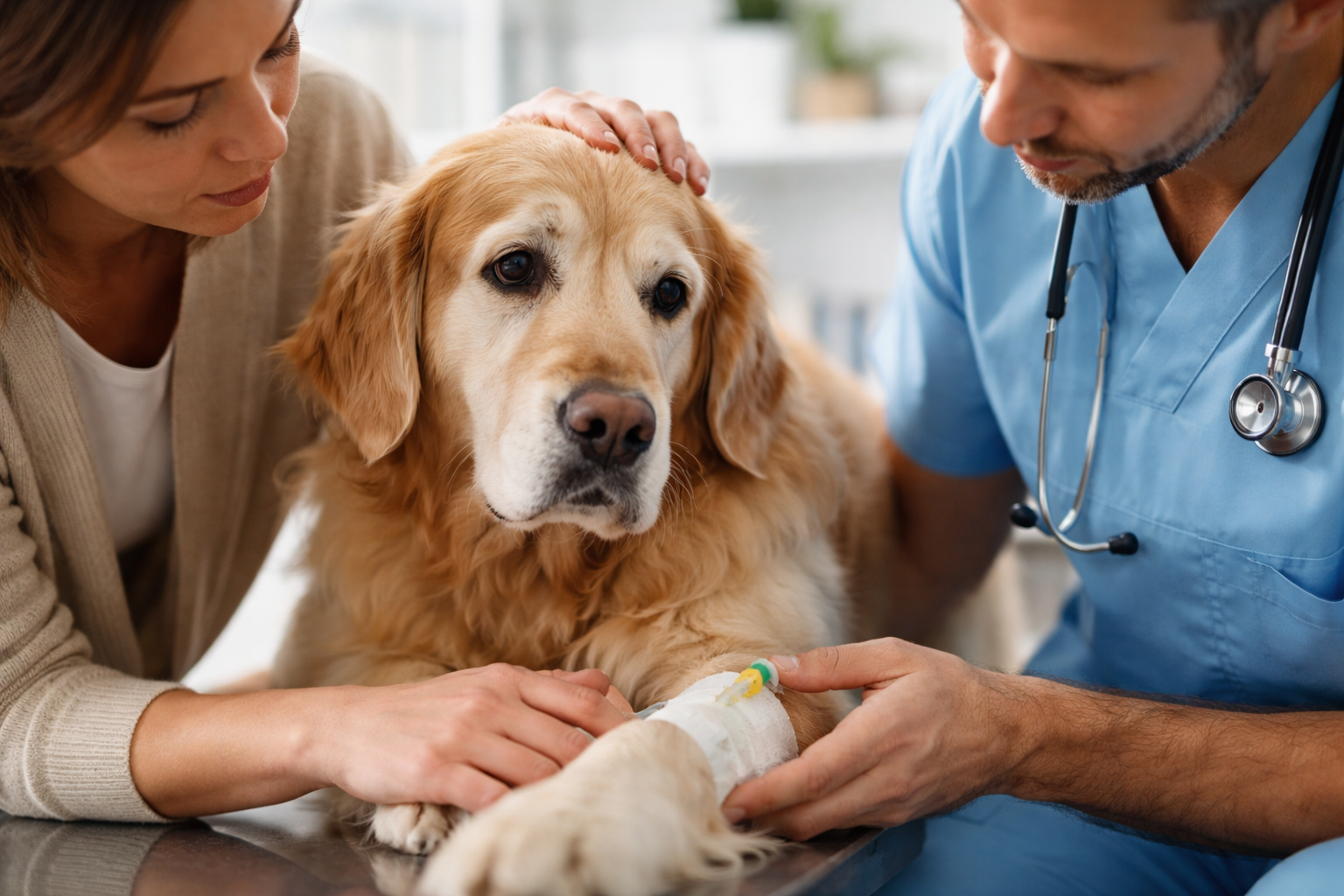 Illustratie bij blog over kanker bij honden en vergoedingen